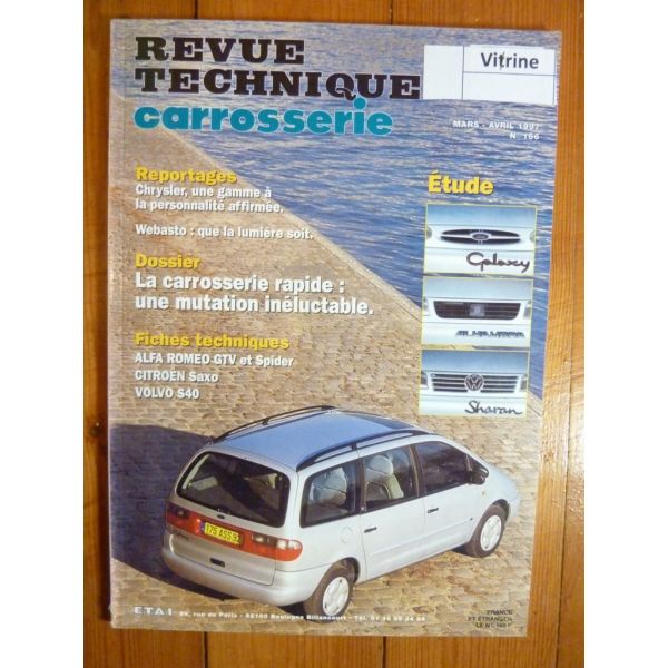 Galaxy Sharan Alhambra Revue Technique Carrosserie Ford Seat Volkswagen