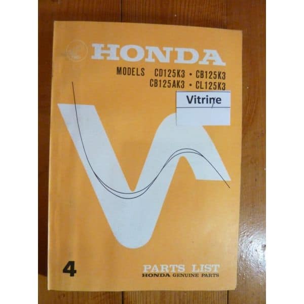 CD-CB-CL 125 K3 NUM 4 Catalogue Pieces