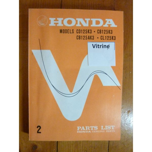 CD-CB-CL 125 K3 NUM 2 Catalogue Pieces