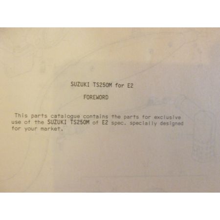 TS 250 Catalogue Pieces