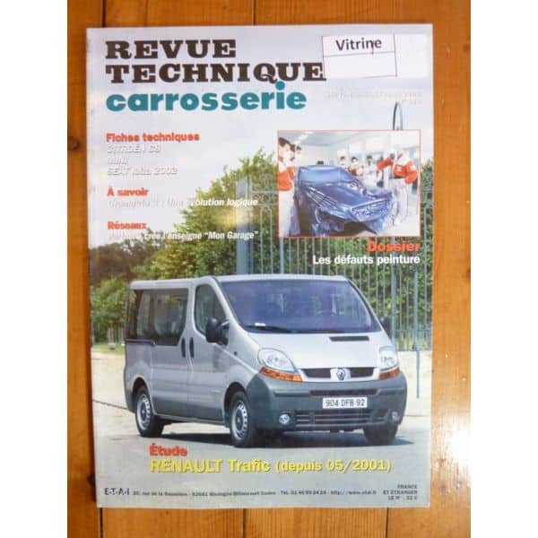 Trafic 01-     Revue Technique carrosserie Renault