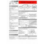 Corolla 1.6l  Fiche technique Toyota