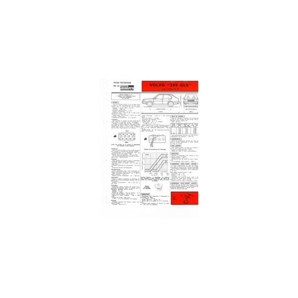 343 GLS fiche technique Volvo