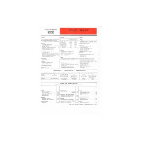 480 ES fiche technique Volvo