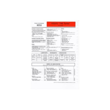 740 Turbo fiche technique Volvo