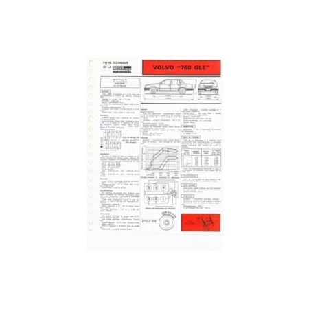 760 GLE fiche technique Volvo