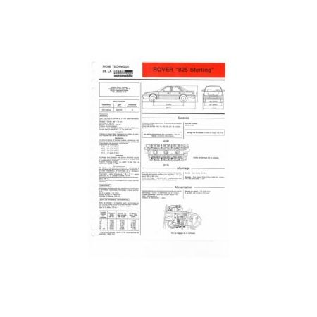 825 Sterling fiche technique Volvo