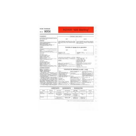 825 Sterling fiche technique Volvo