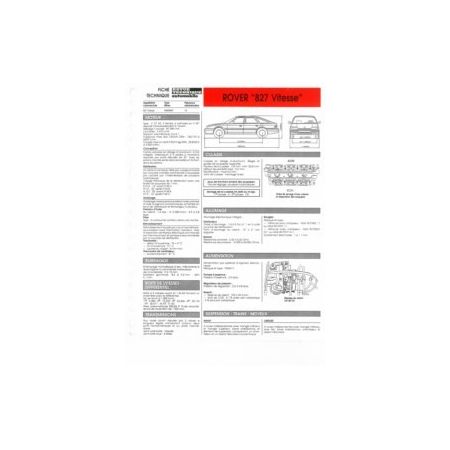827 Vitesse fiche technique Volvo
