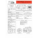 Transporter TD  Fiche Technique Volkswagen