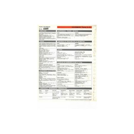 Passat CL-TD  Fiche Technique Volkswagen