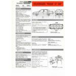 Passat GT G60  Fiche Technique Volkswagen