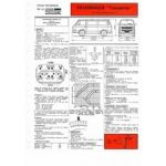 Transporter 1.6 air  Fiche Technique Volkswagen