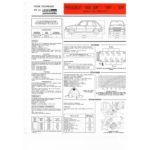 205 GR SR XR Fiche Technique Peugeot