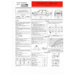 305 XU Fiche Technique Peugeot