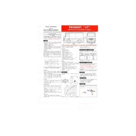 J7 Ess. Fiche Technique Peugeot