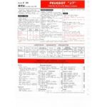 J7 Ess. Fiche Technique Peugeot