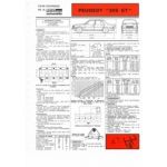 305 GT Fiche Technique Peugeot