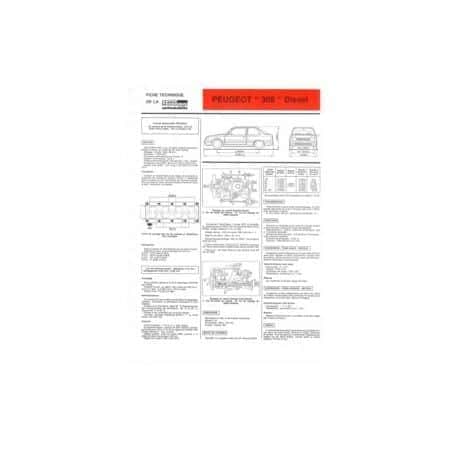 309 Diesel Fiche Technique Peugeot