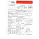 205 GL GR Fiche Technique Peugeot