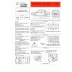 405 GRI SRI Fiche Technique Peugeot