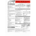 605 SRi Auto Fiche Technique Peugeot