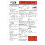 R30 TD Fiche Technique Renault
