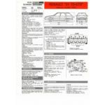 R21 TD GTD dep 90 Fiche Technique Renault