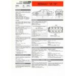 R25 TX 11cv Fiche Technique Renault