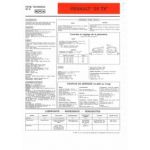 R25 TX 9cv Fiche Technique Renault