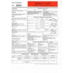 SuperCinq  GTX Fiche Technique Renault