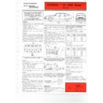 CX 2500D Fiche Technique Citroen