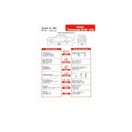Taunus 17M Fiche Technique Ford