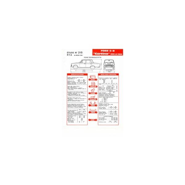 Cortina Fiche Technique Ford GB