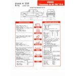 Taunus 12M-TS Fiche Technique Ford
