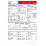 Ascona C 1.6S Fiche Technique Opel