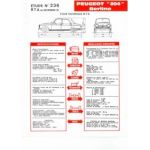 204 Fiche Technique Peugeot