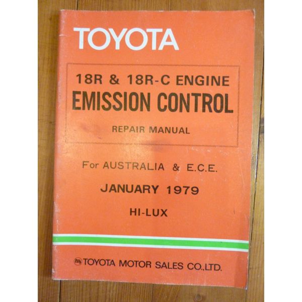 HI-LUX Repair Manual Anglais Emission Toyota