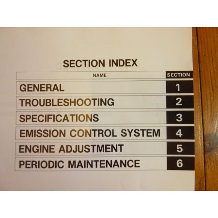 HI-LUX Repair Manual Anglais Emission Toyota