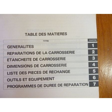 Cressida Manuel Réparation Carrosserie Toyota