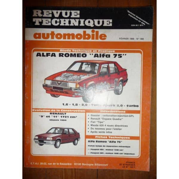 75 Revue Technique Alfa Romeo