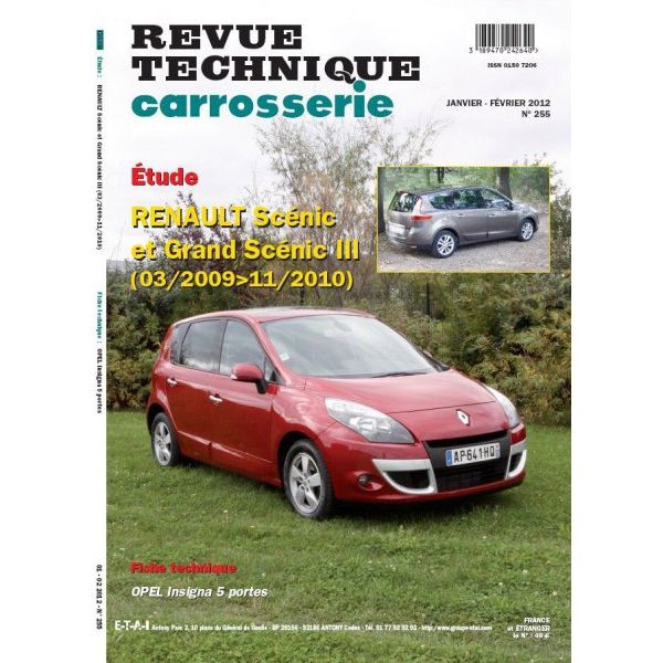 Scenic Gd Scenic III Revue Technique Carrosserie renault