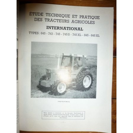 645 à 845XL Revue Technique Agricole IH