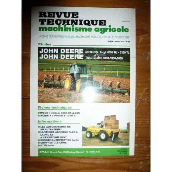 3050 3350 3650 Revue Technique Agricole John Deere