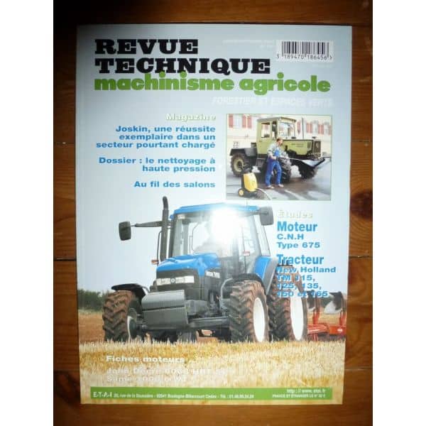 TM115 à 165 Revue Technique Agricole New Holland