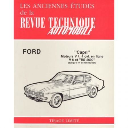 Capri V4 V6 RS Revue Technique Ford