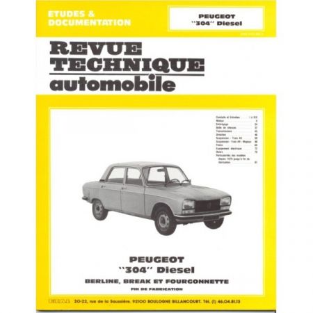 304 Die 70-80 Revue Technique Peugeot