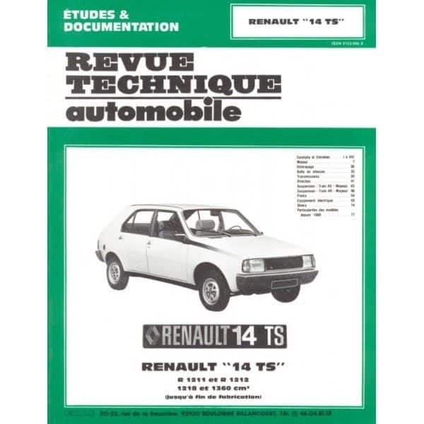 R14 TS Revue Technique Renault