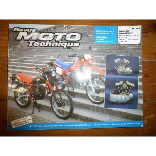MTX50 DTMX50 XL1000 Revue Technique moto Harley Davidson Honda Yamaha