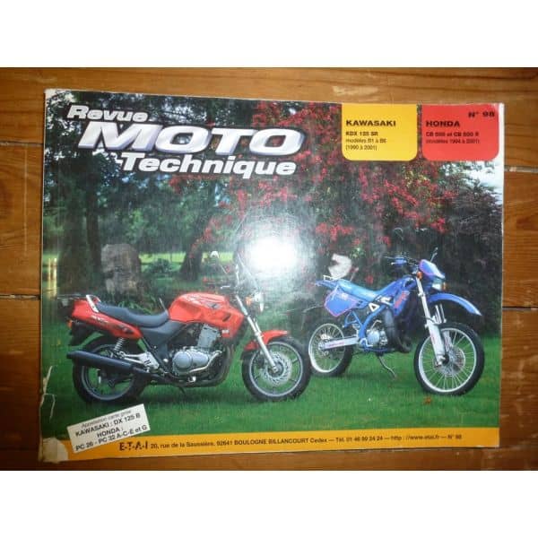 CB500 KDX125 Revue Technique moto Honda Kawasaki